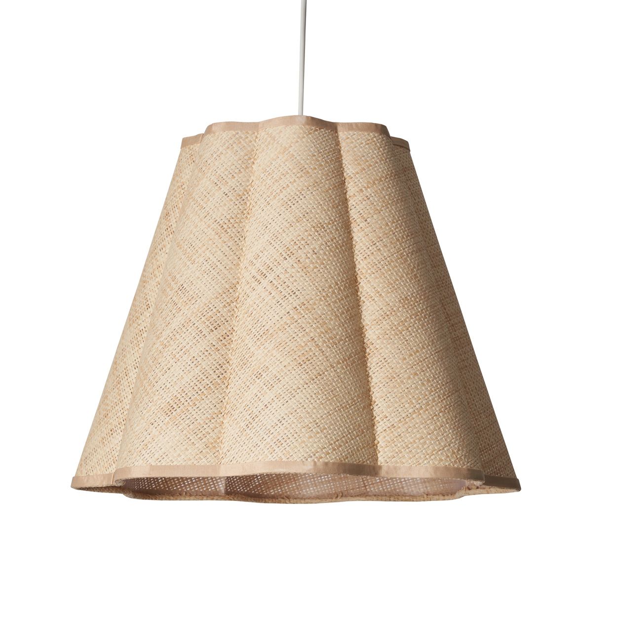Lostock Scalloped Cone Shade Natural