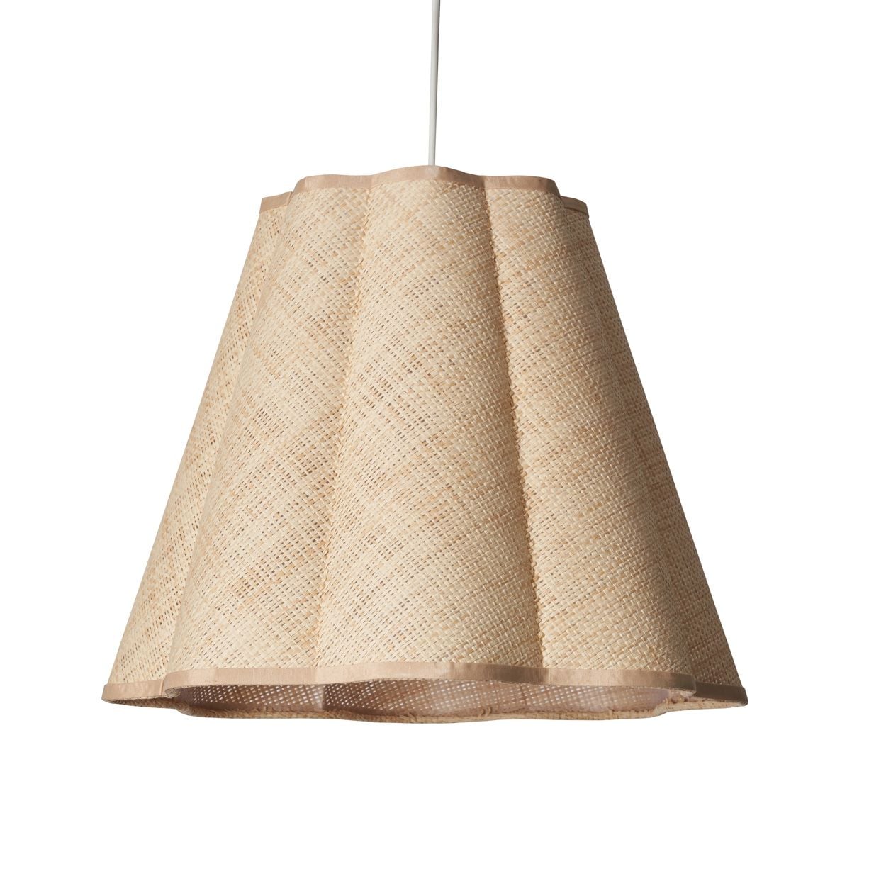 Lostock Scalloped Cone Shade Natural