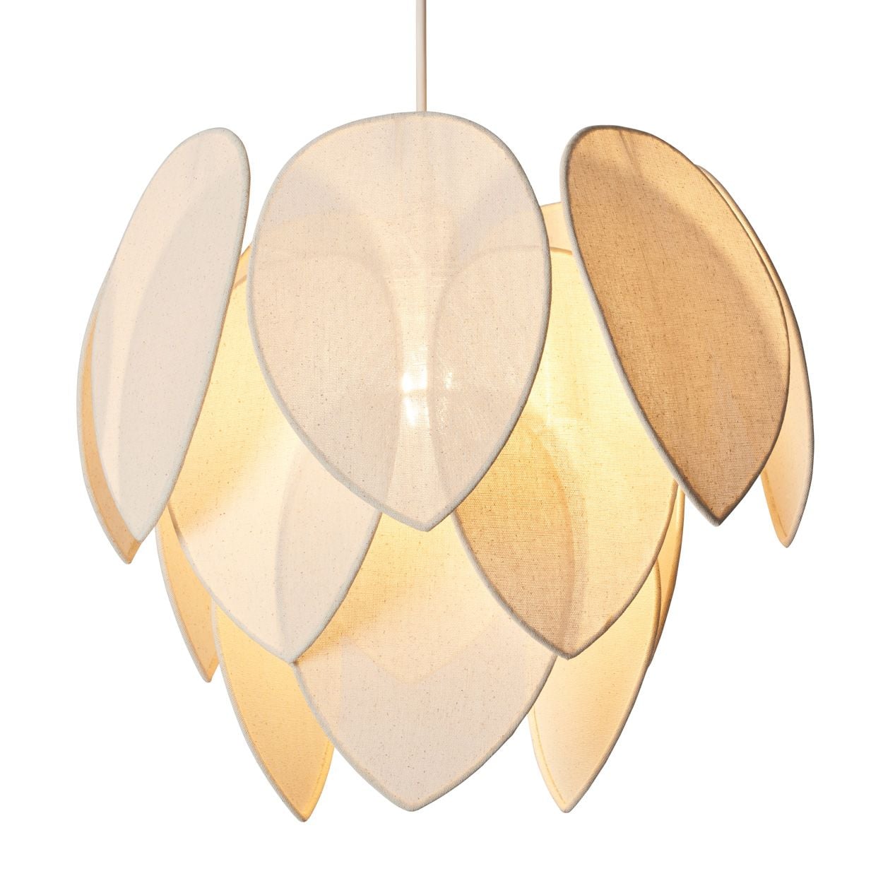 Moulton Leaf Fabric Shade Natural
