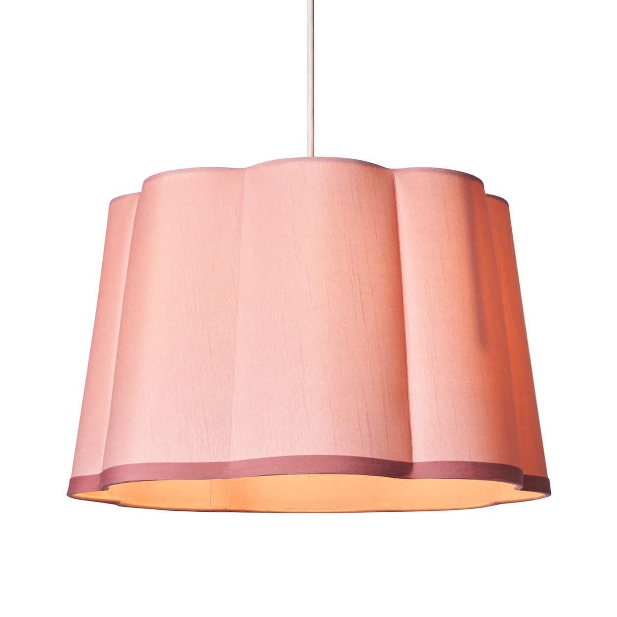 Langley Scalloped Shade Dusty Pink