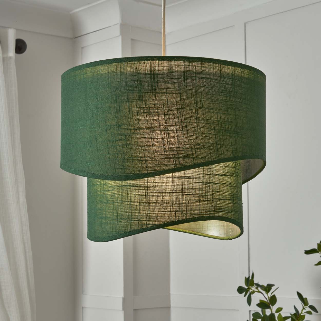 Holmes Wavey 2 Tier Shade Green