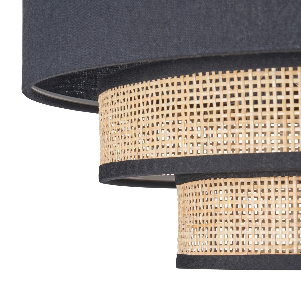 Aston 3 Tier Rattan Shade Grey Natural