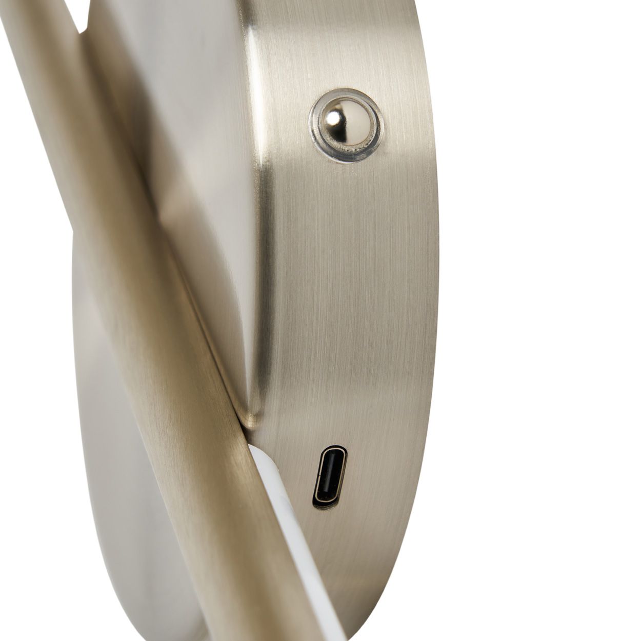 Barnby Usb-C Rechargeable Wall Light Nickel