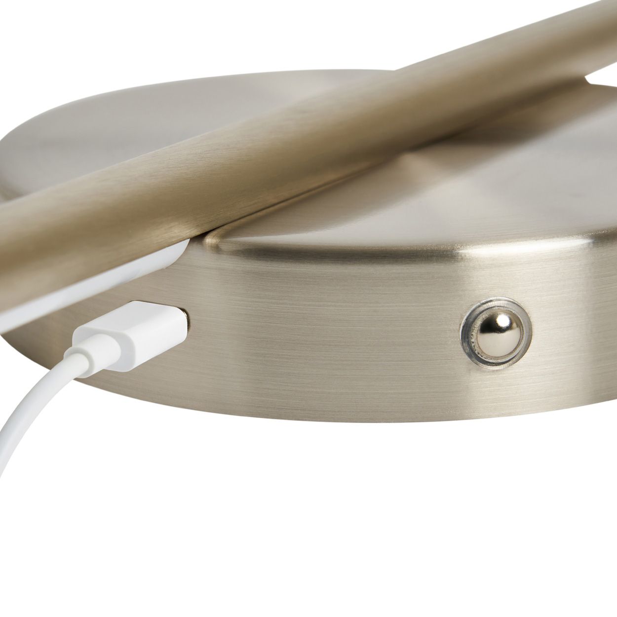 Barnby Usb-C Rechargeable Wall Light Nickel