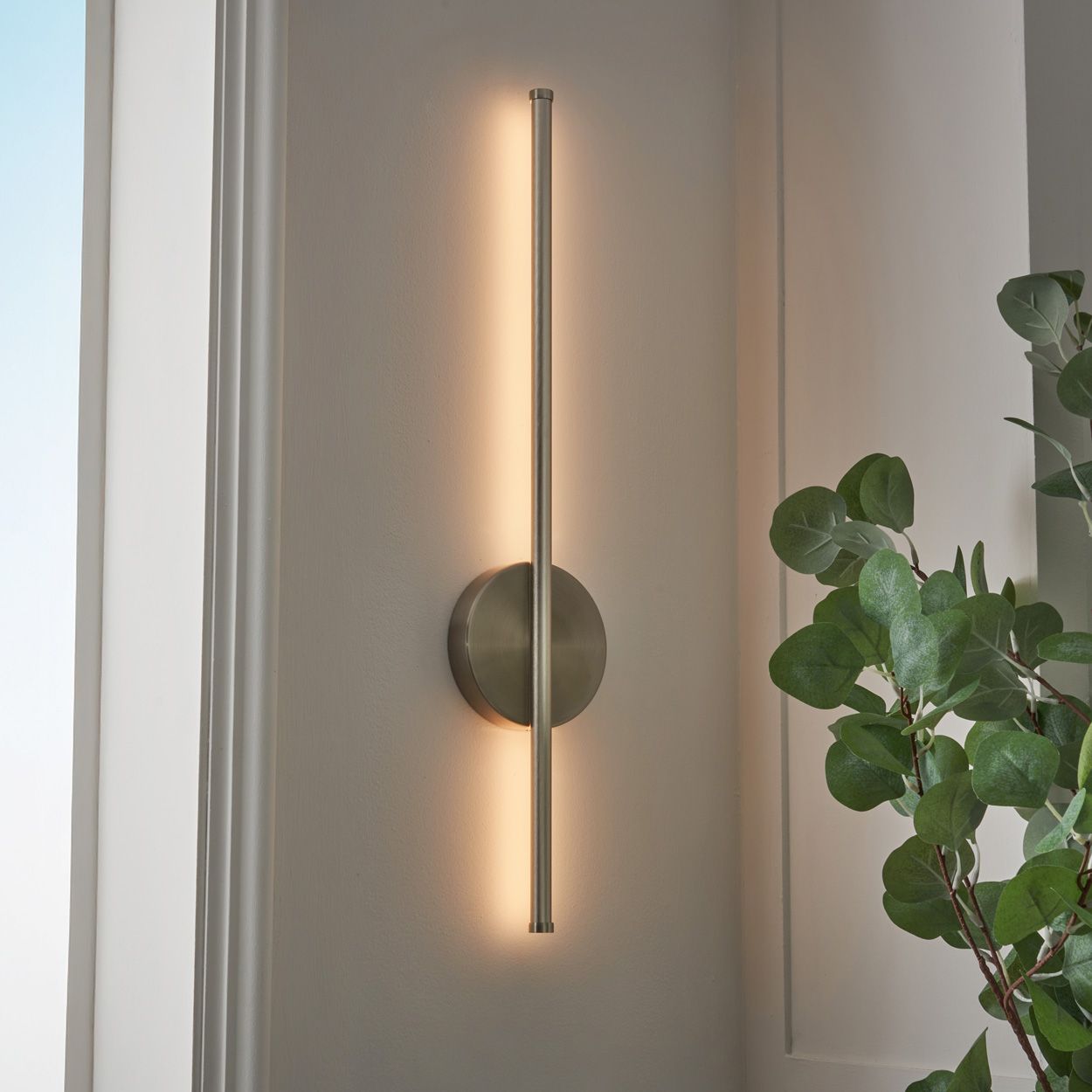 Barnby Usb-C Rechargeable Wall Light Nickel
