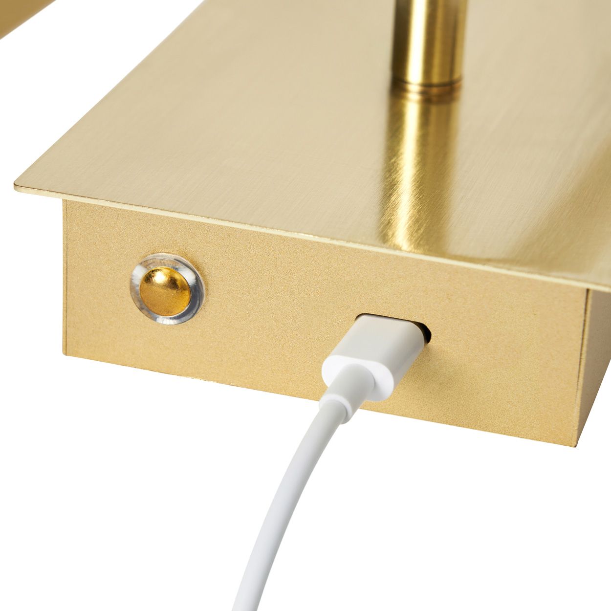 Belton Usb-C Rechargeable Picture Light Brass