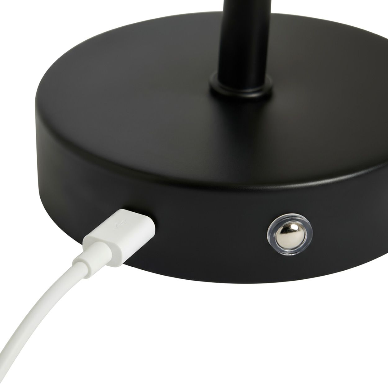 Austell Usb-C Rechargeable Shaded Wall Light Black