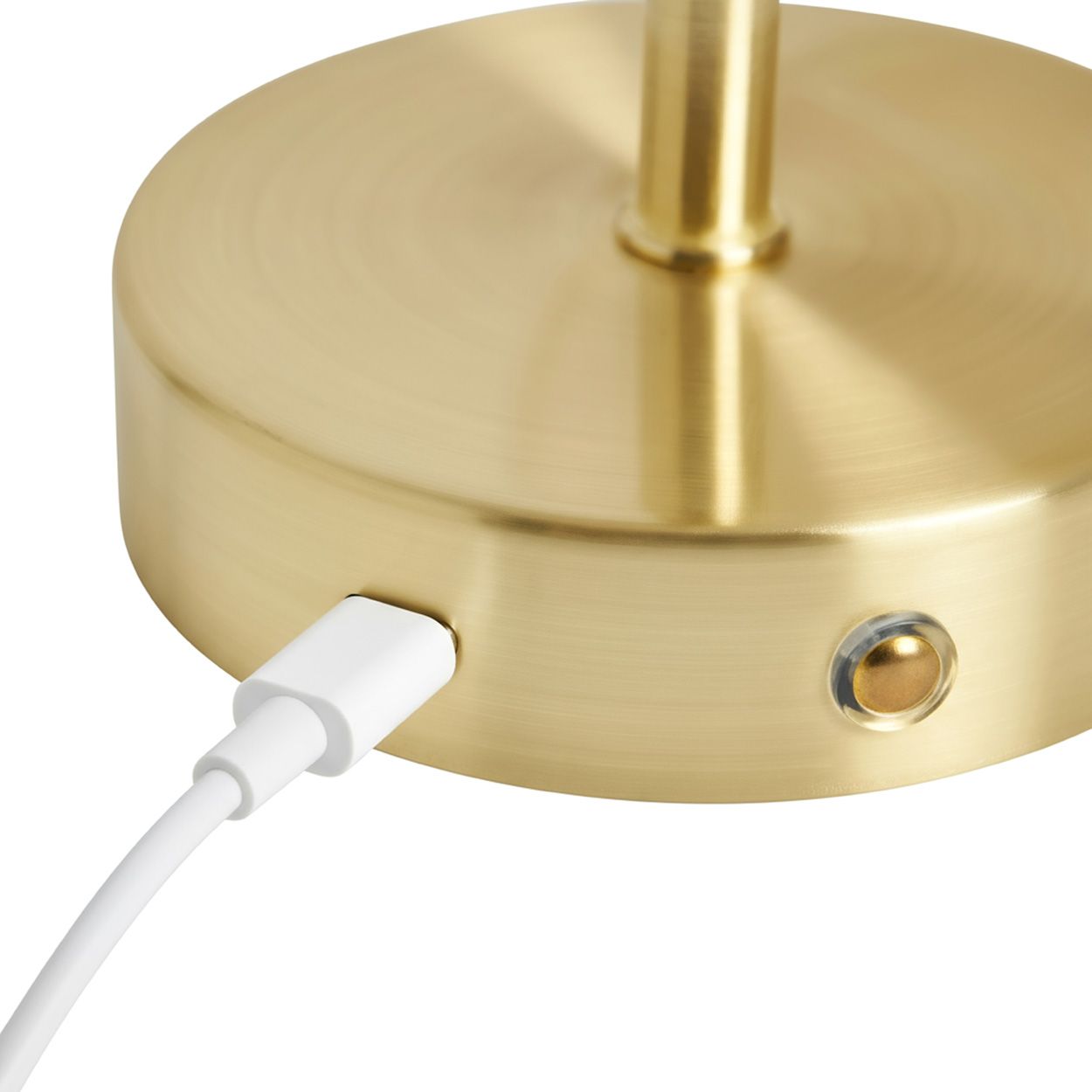 Austell Usb-C Rechargeable Shaded Wall Light Brass