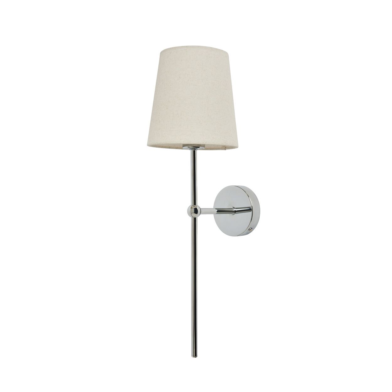Austell Usb-C Rechargeable Shaded Wall Light Chrme