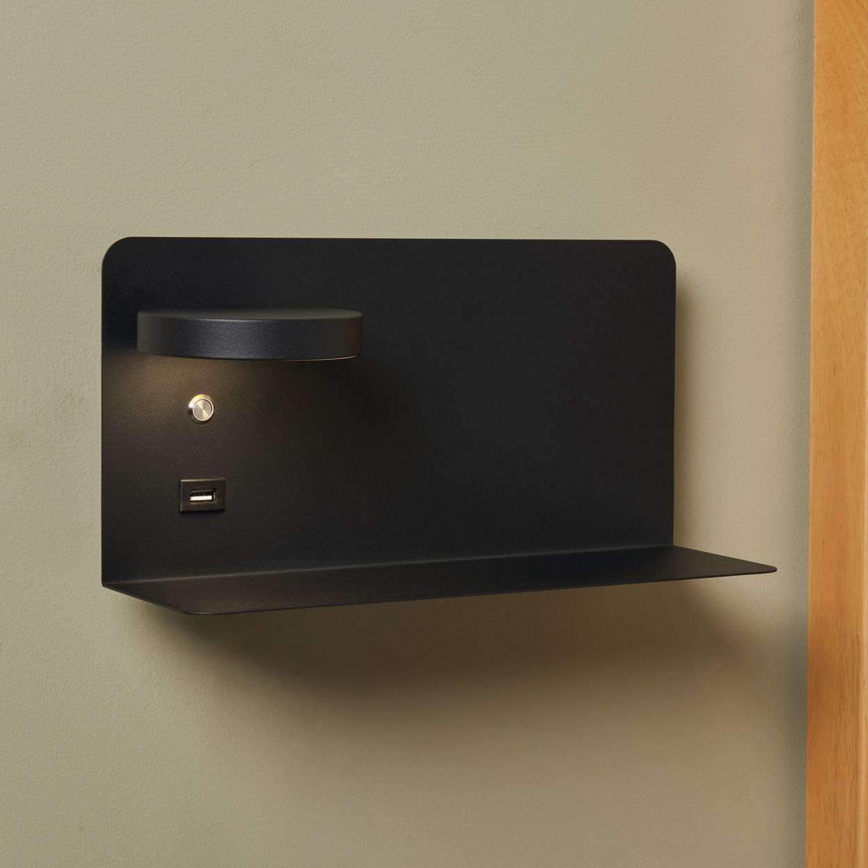 Alvis Led 2W Wall Lamp With Usb Charging Port