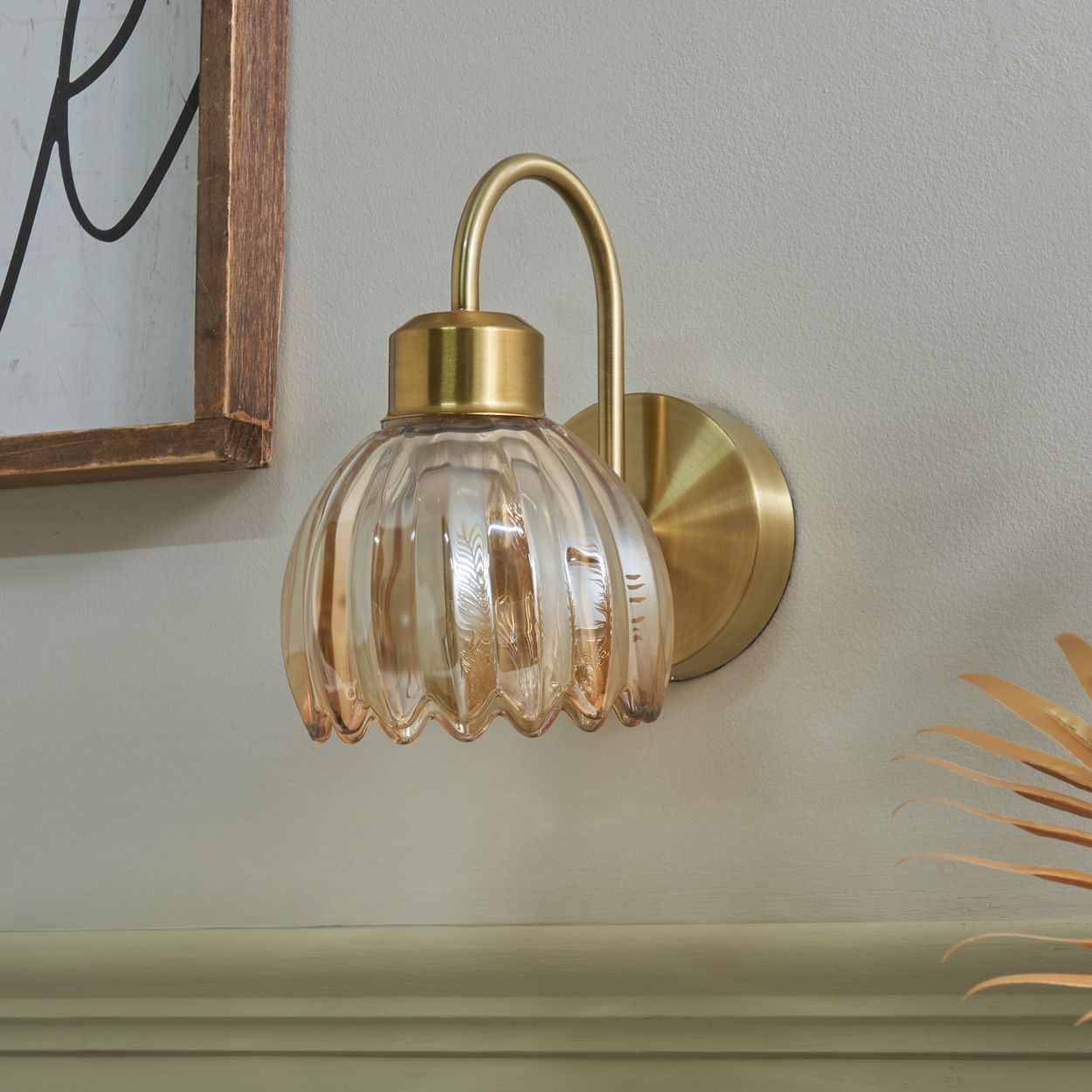 Cowley Led 1.5W Rechargeable Wall Light Brass