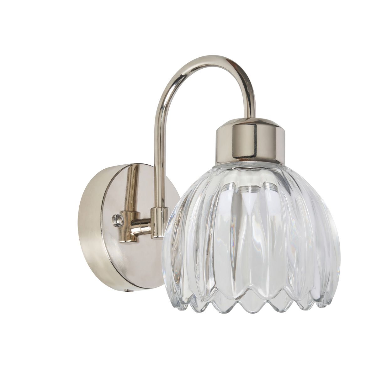 Cowley Led 1.5W Rechargeable Wall Light Nickel