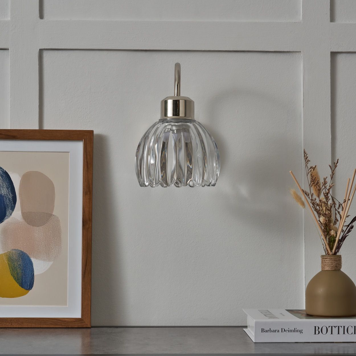 Cowley Led 1.5W Rechargeable Wall Light Nickel