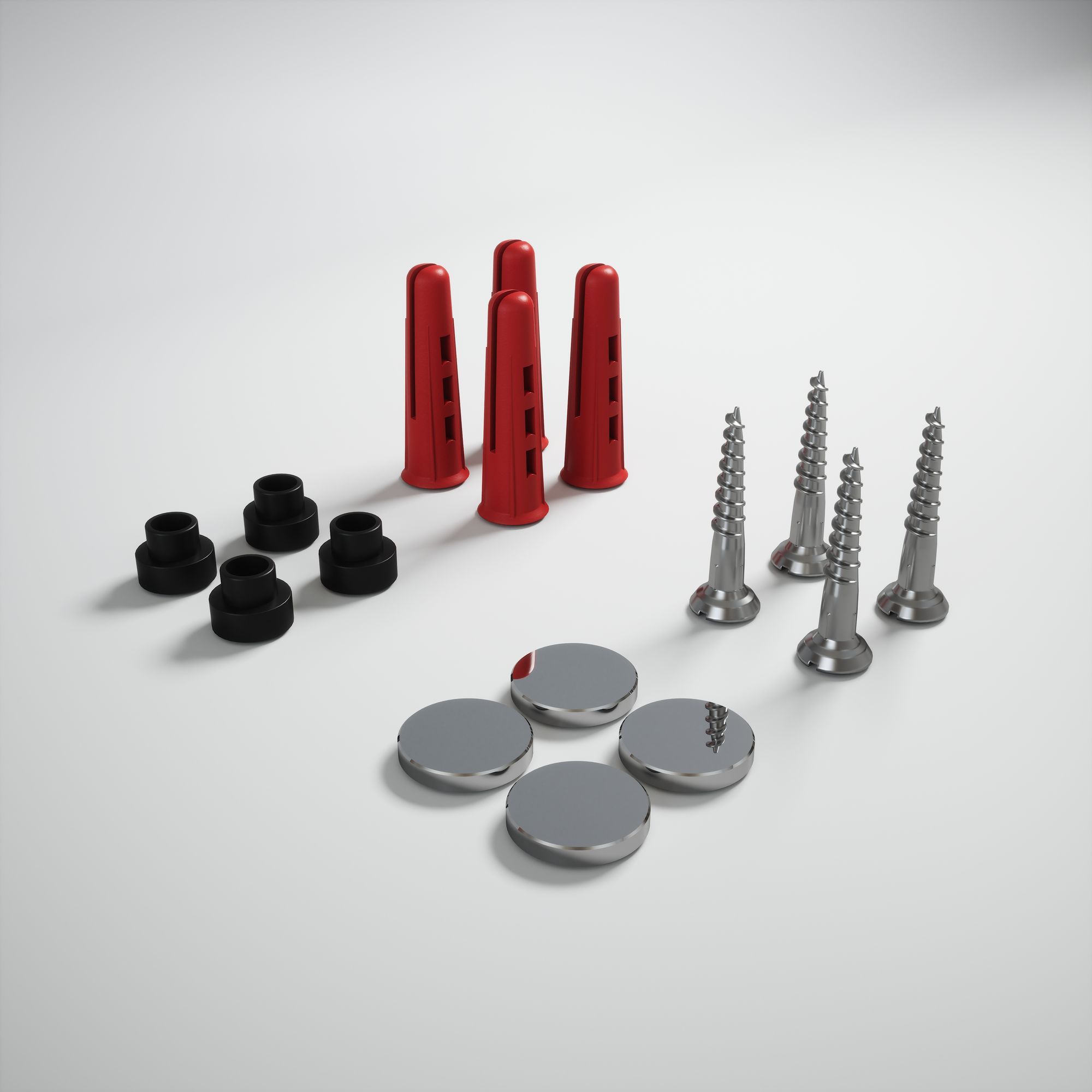 Clear Fluted Glass Splashback Chrome 250x600mm