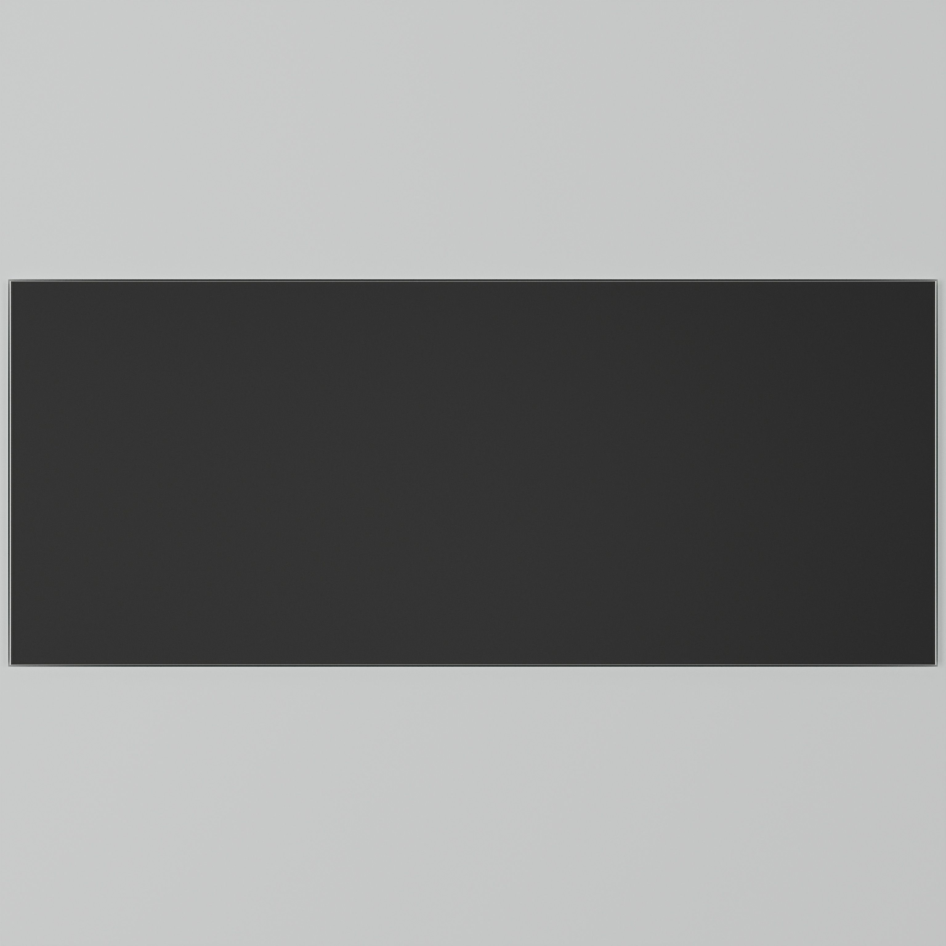 Matt Black Glass Bathroom Splashback 250x500mm
