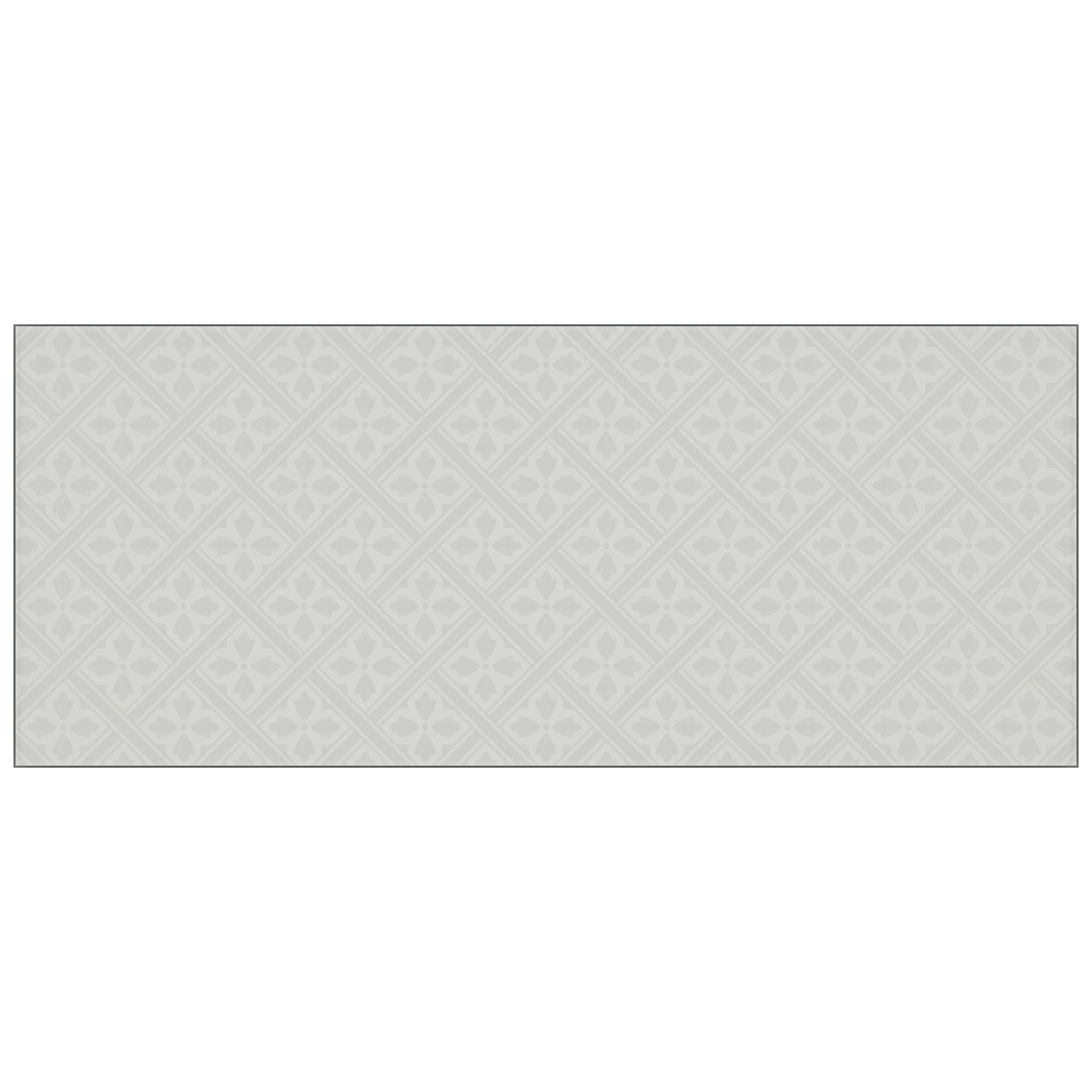 Laura Ashley Mr Jones Slate White Splashback 25x60cm
