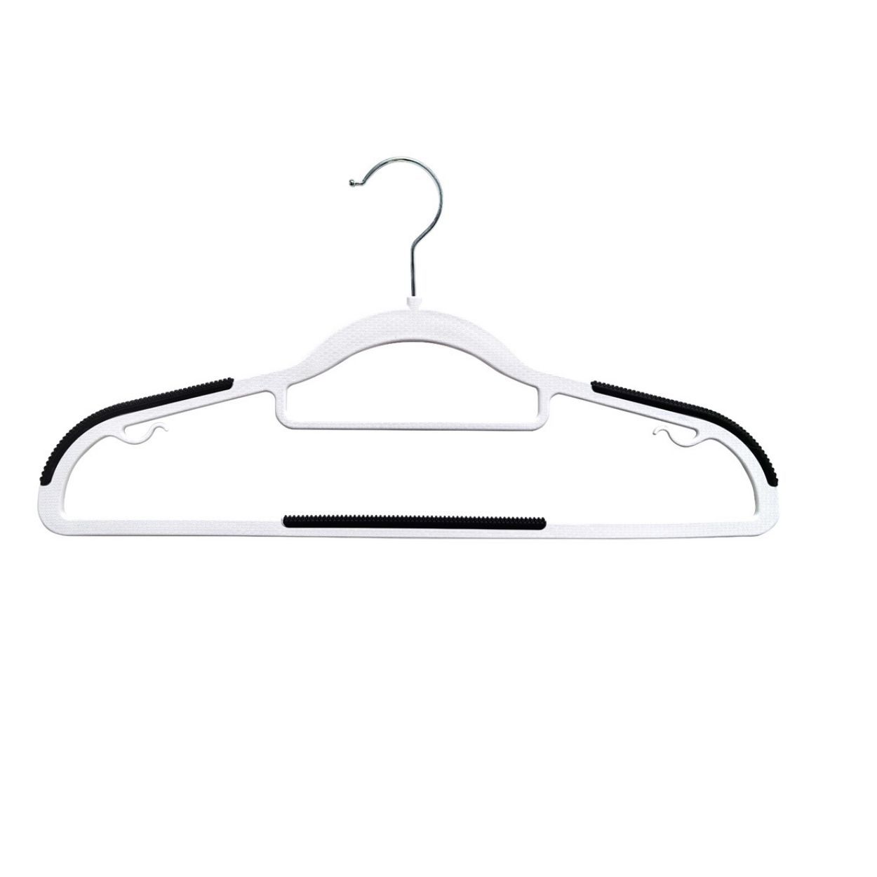 10Pk Non-Slip Plastic Hanger