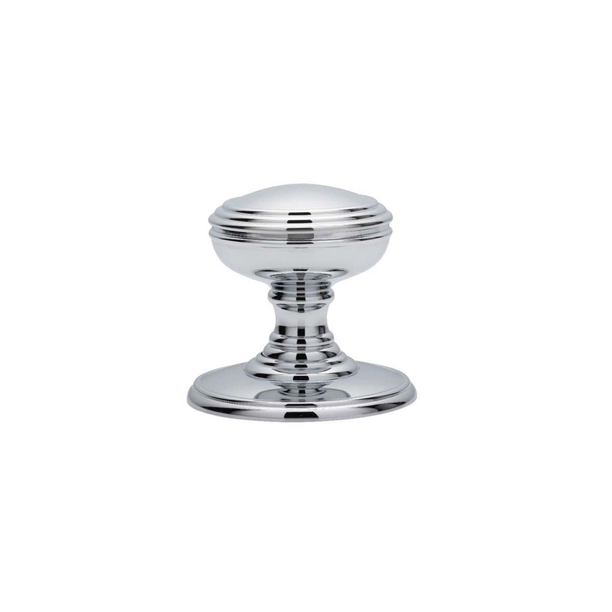 Plain Knob Concealed Fix Polished Chrome