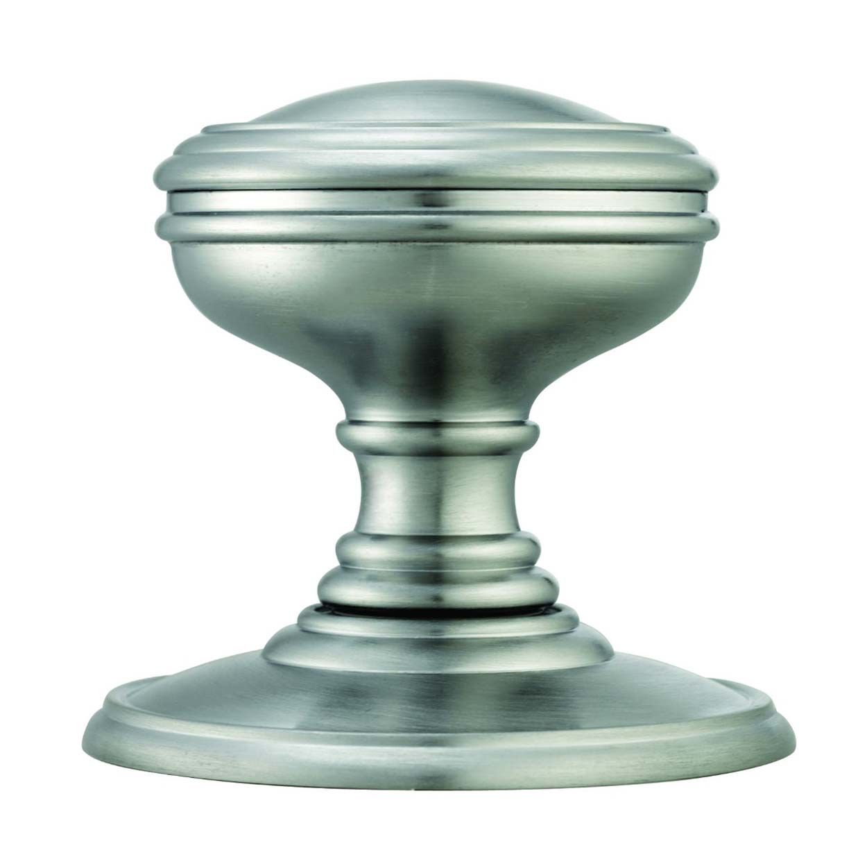 Plain Knob Concealed Fix Sat Chrome