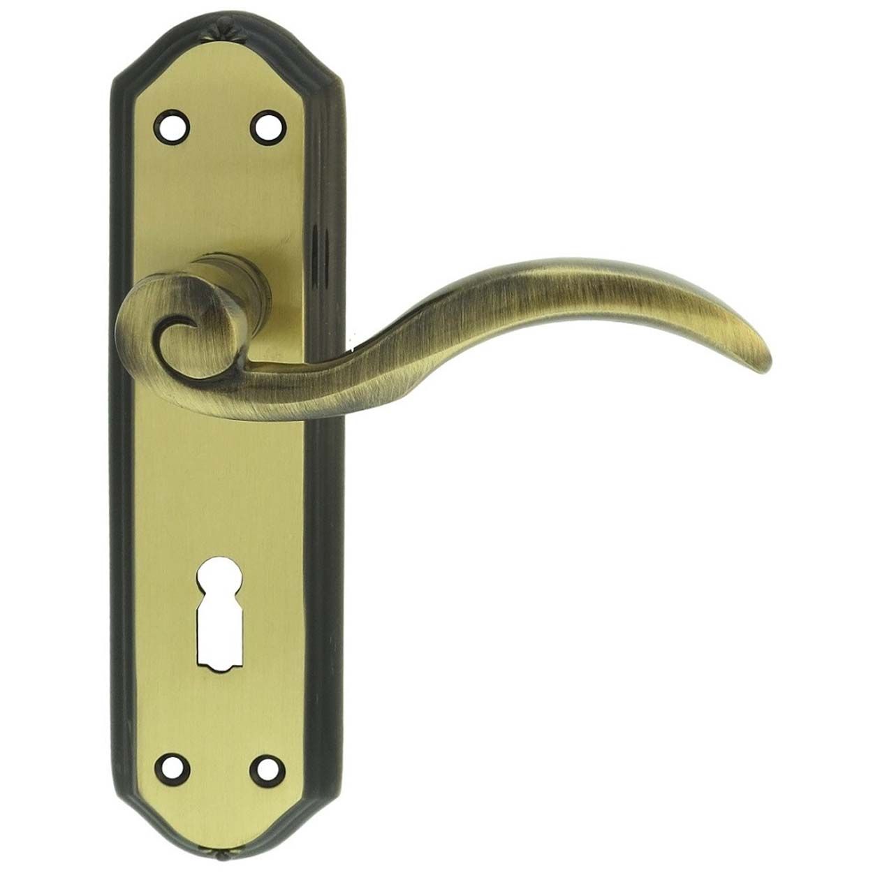 Wentworth Lever On Backplate Lock 57Mm