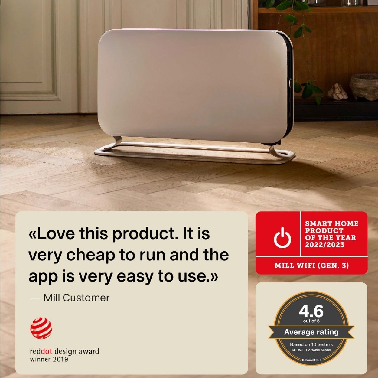 Mill WiFi Portable Heater 1200W