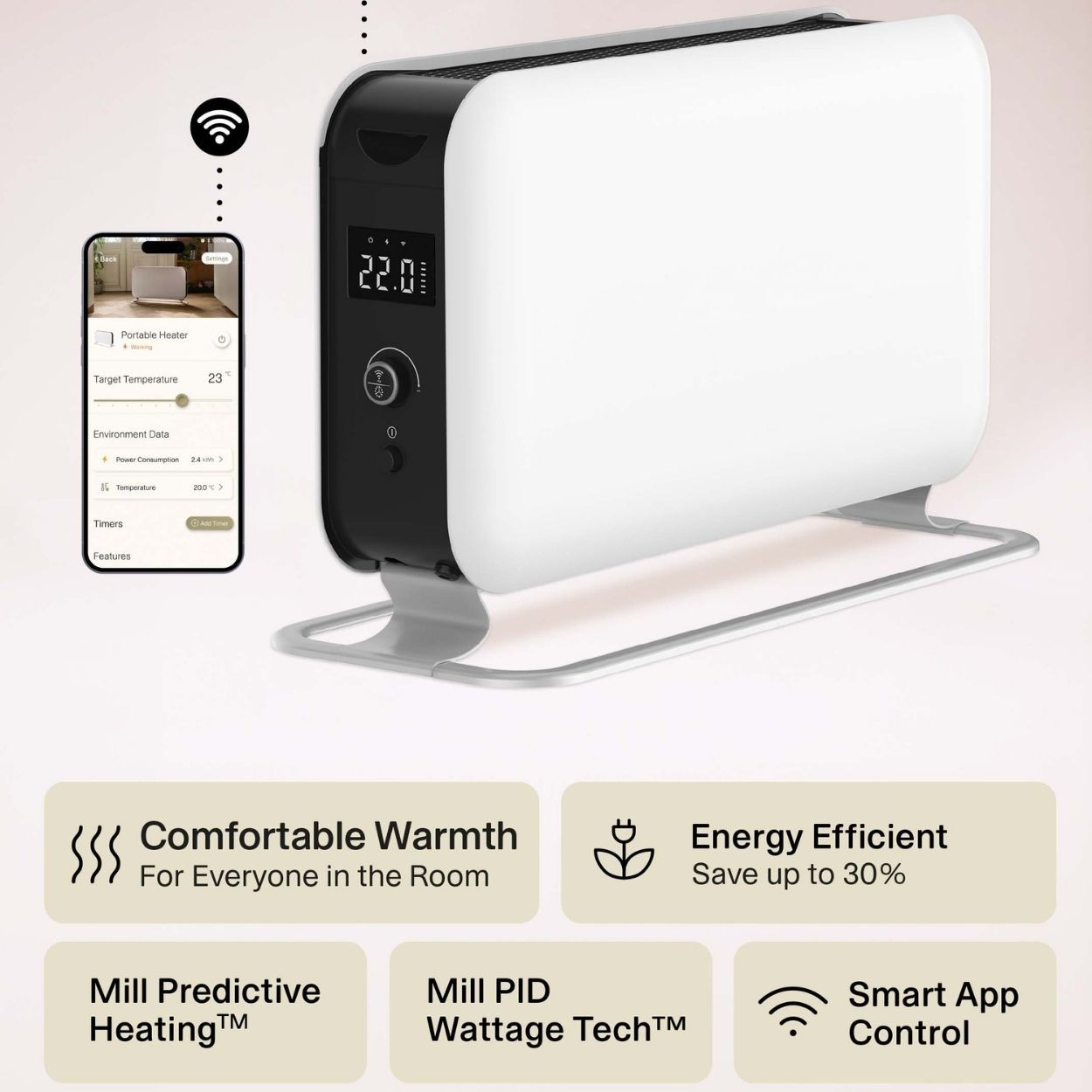 Mill WiFi Max Portable Heater 1500W   
