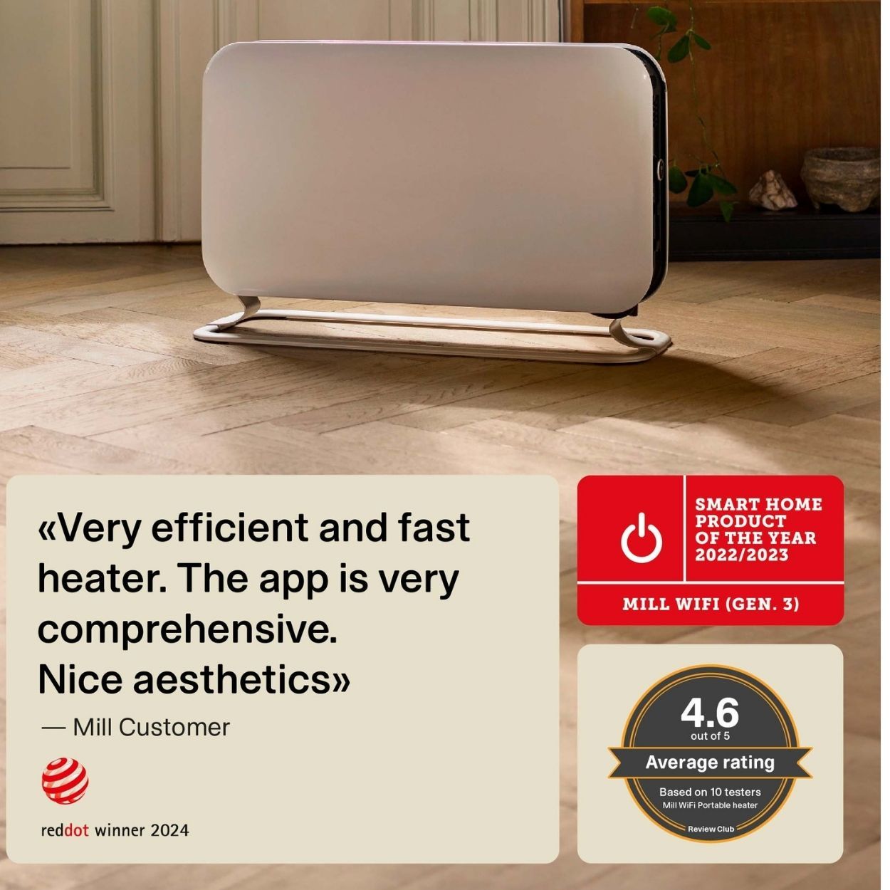 Mill WiFi Max Portable Heater 1500W   