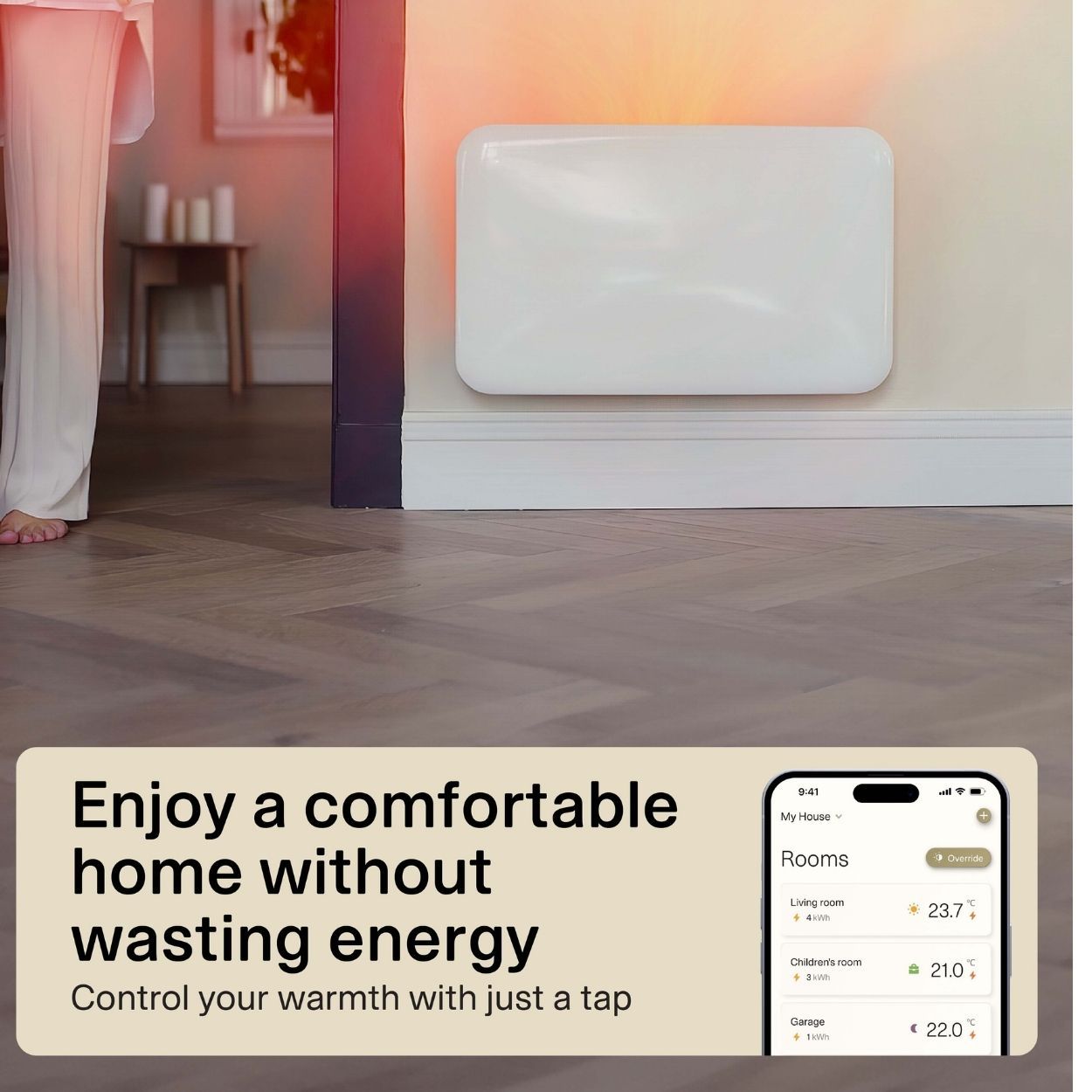 Mill Invisible Smart WiFi Panel Heater 700W