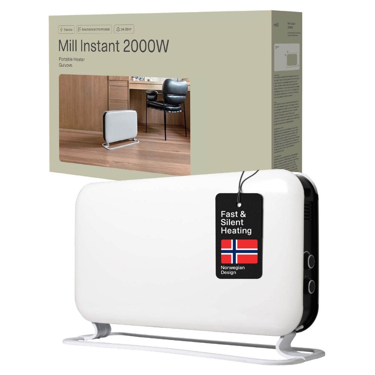 Mill Instant Portable Heater 2000W MEC  