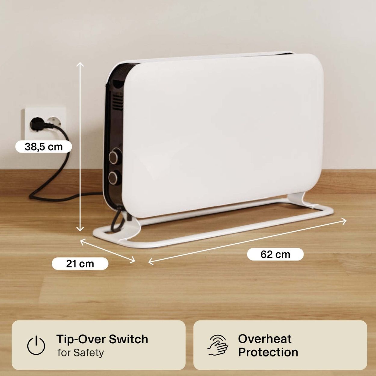 Mill Instant Portable Heater 2000W MEC  