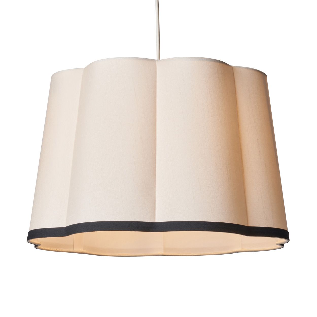 Langley Scalloped Shade Ivory