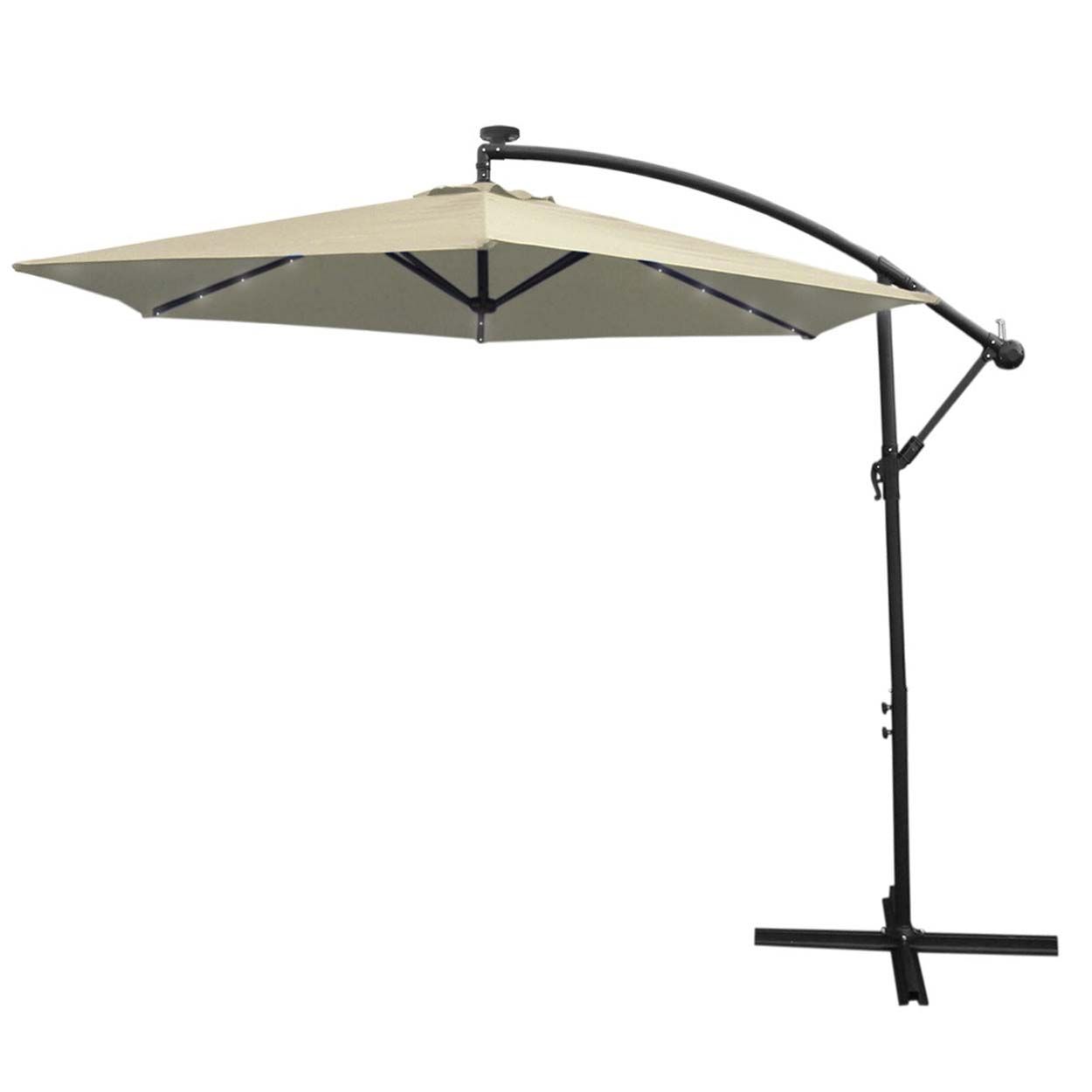 Parasol Cream 3m LED Cantilever