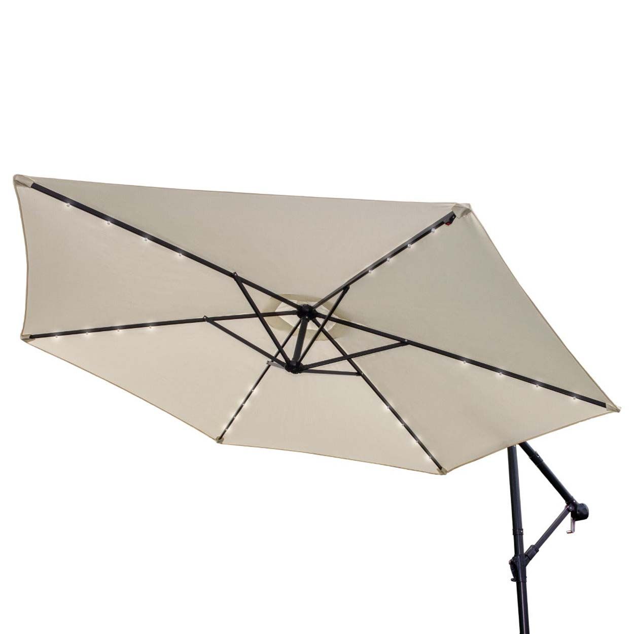 Parasol Cream 3m LED Cantilever