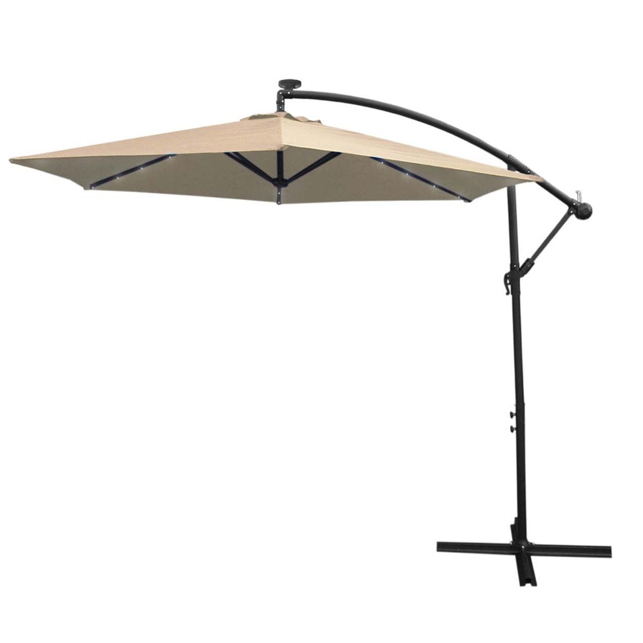 Parasol Beige 3m LED Cantilever