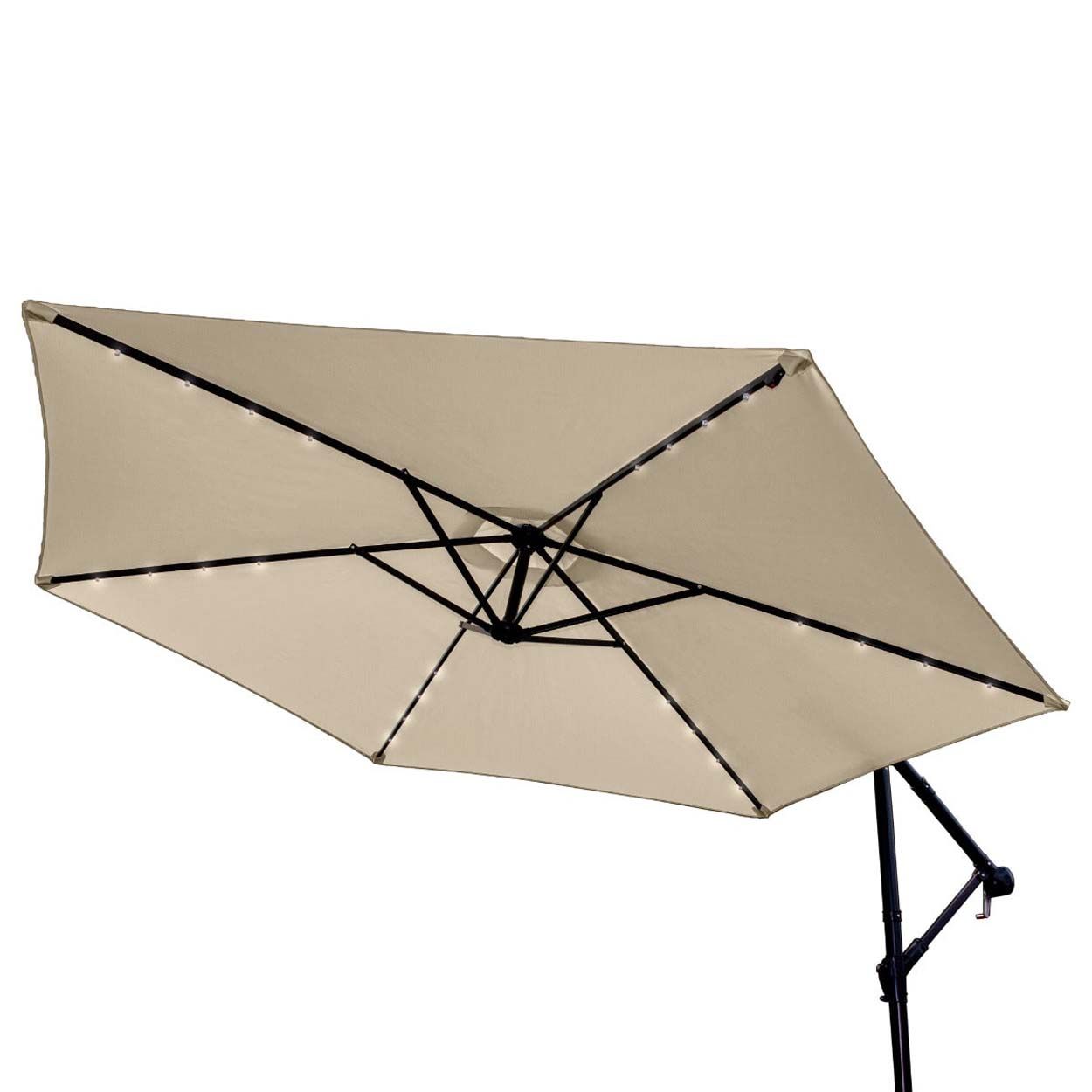 Parasol Beige 3m LED Cantilever