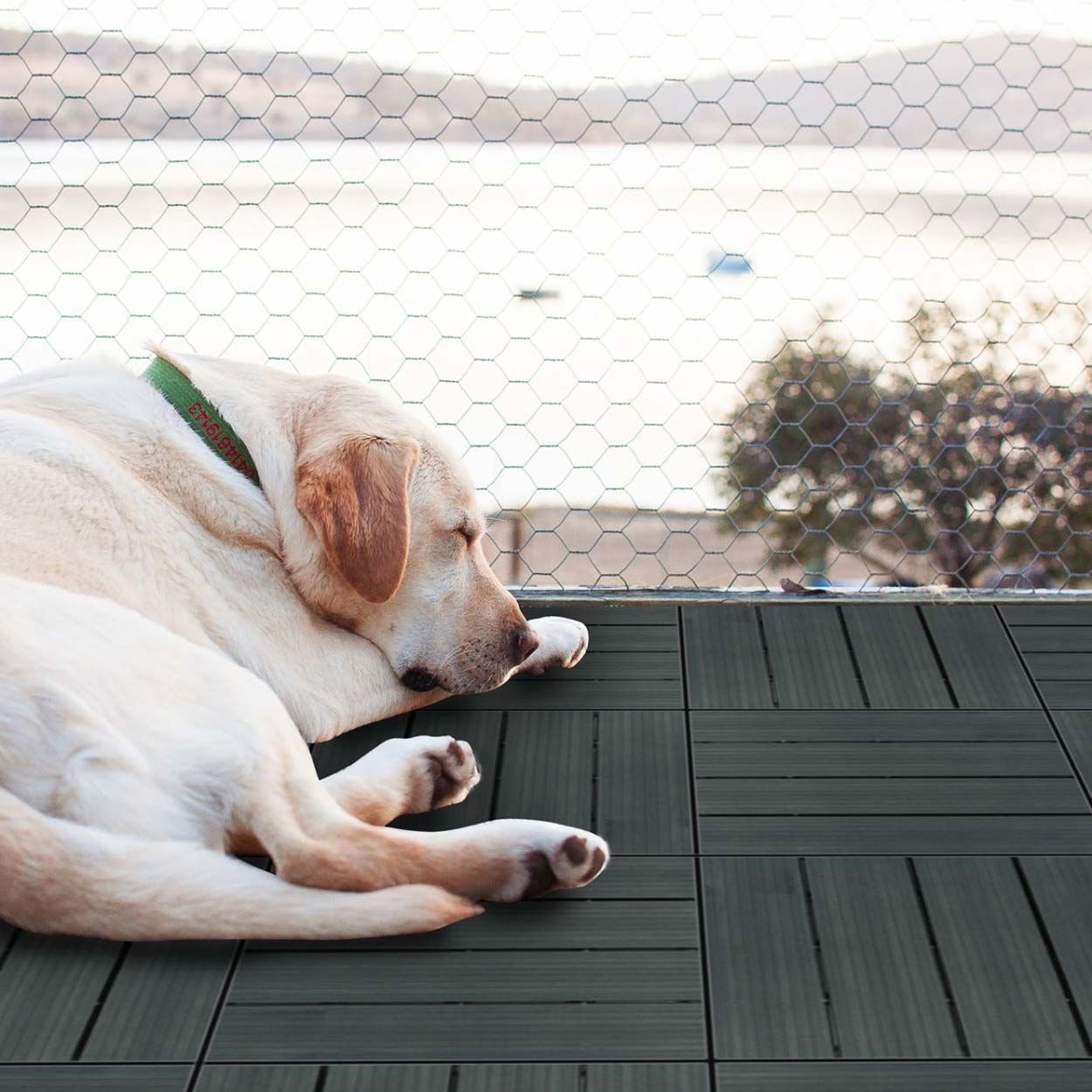Decking Floor Tiles 30x30cm Grey 33xWPC 