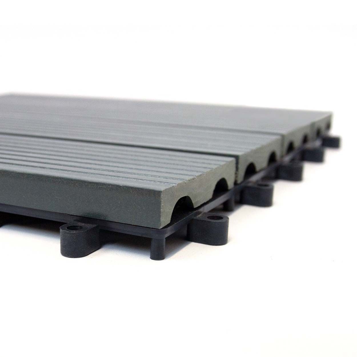 Decking Floor Tiles 30x30cm Grey 33xWPC 