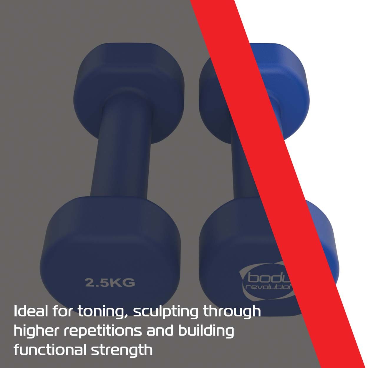 Neoprene Dumbbells 2x2.5KG