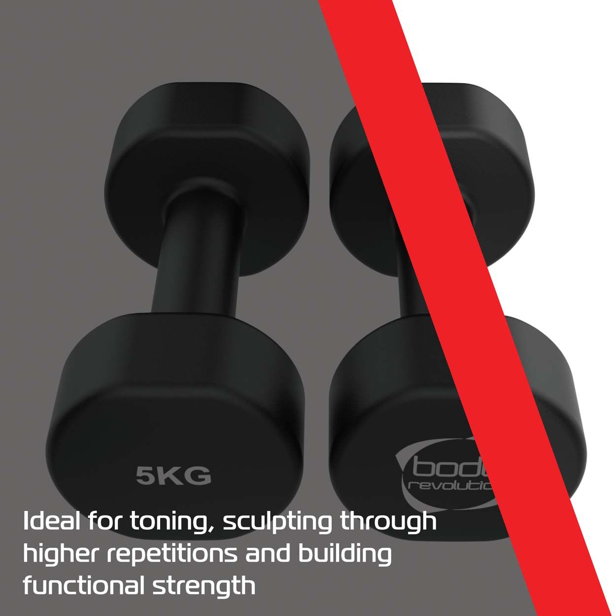 Neoprene Dumbbells 2x5KG