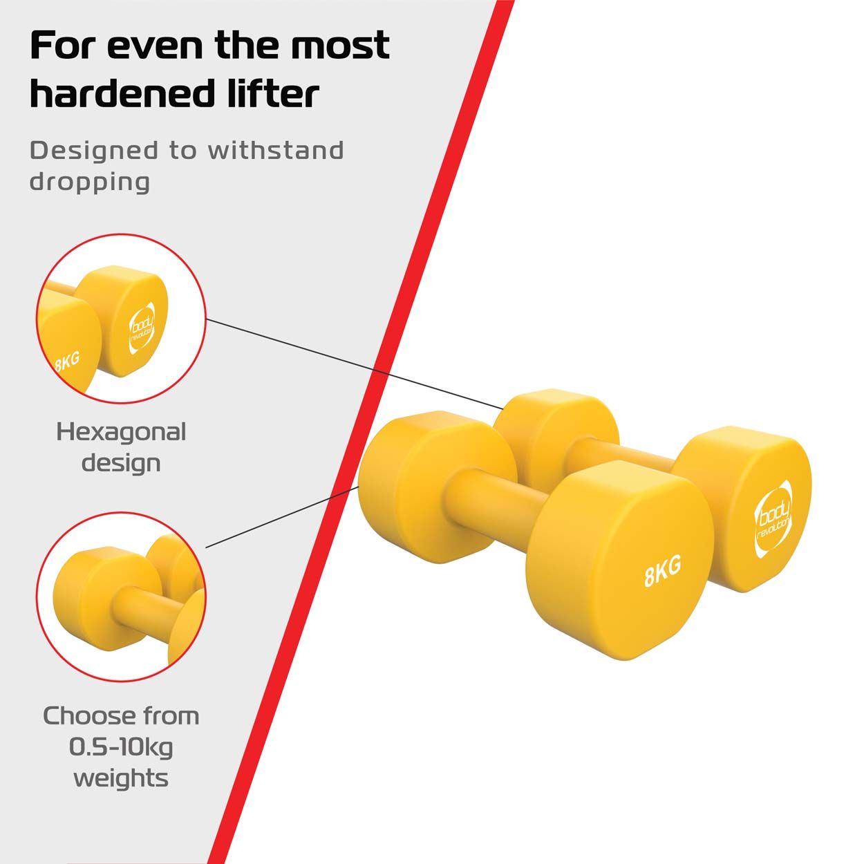 Neoprene Dumbbells 2x8KG