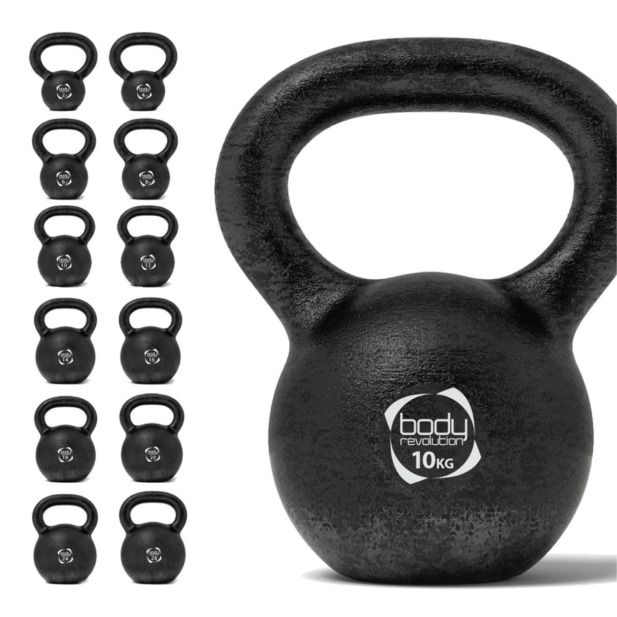 Body Revolution 10 kg Cast Iron Kettlebell