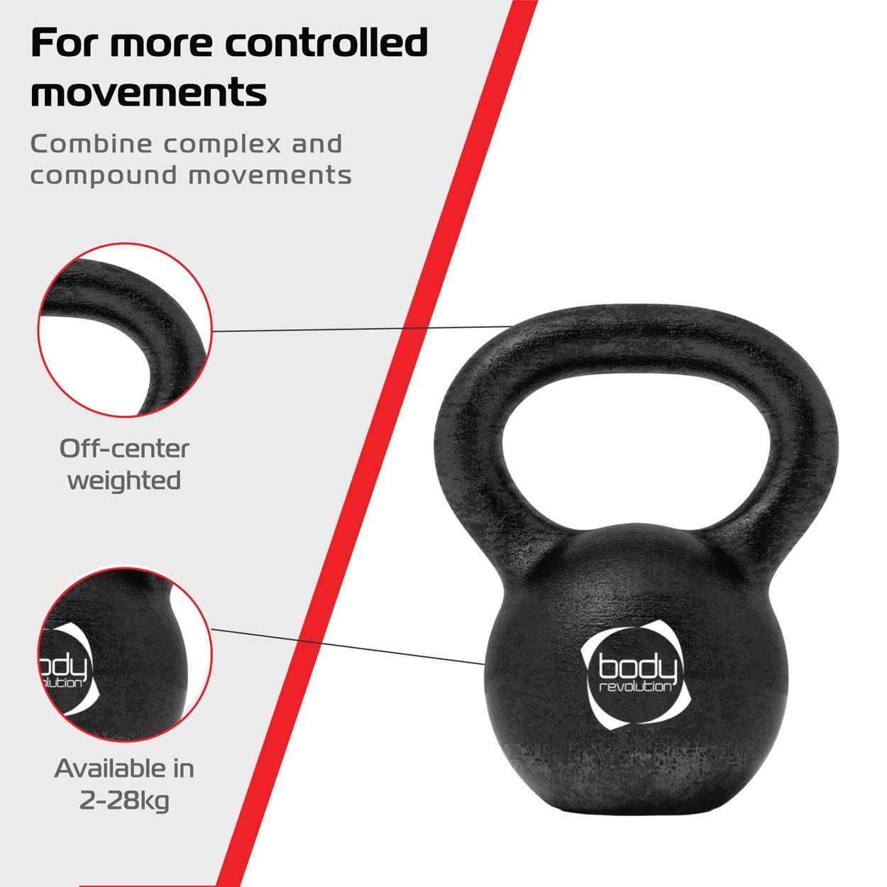Body Revolution 10 kg Cast Iron Kettlebell