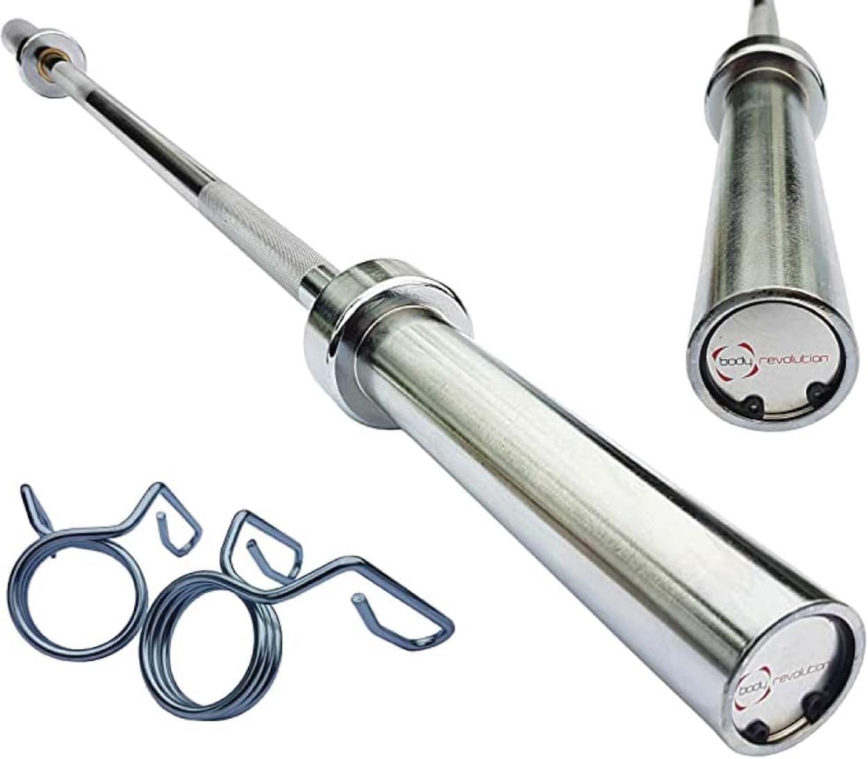 Body Revolution Bar Straight 2" Olympic 4 ft with Spring collar