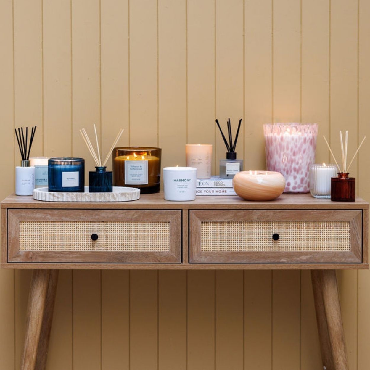 Verona Rattan Console Table