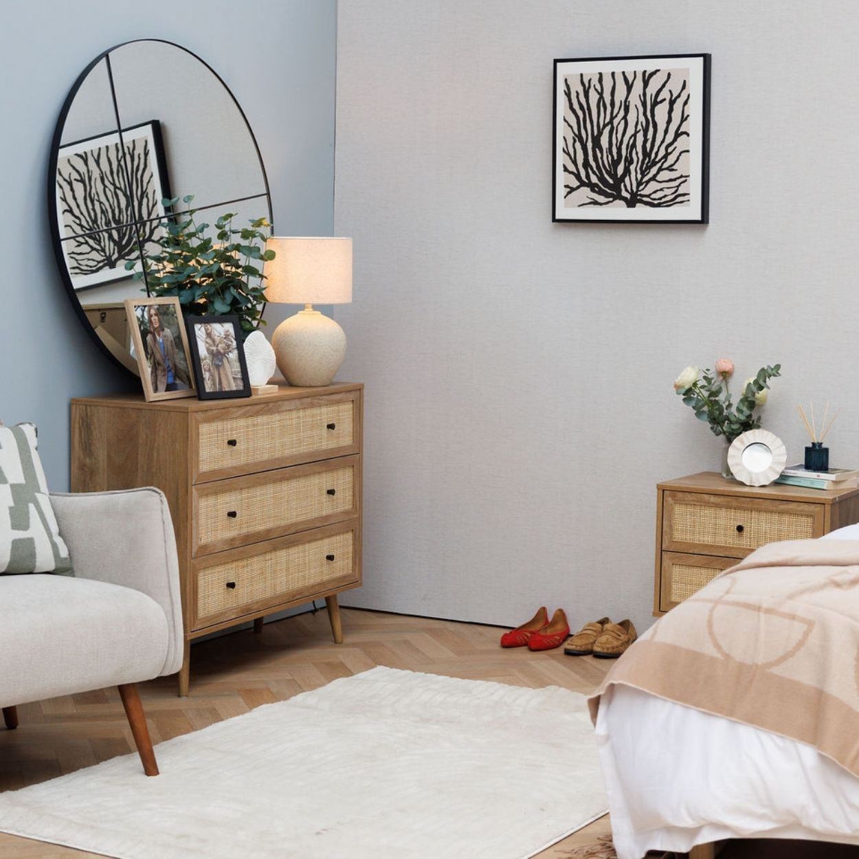 Verona Rattan 3 Chest Of Drawers