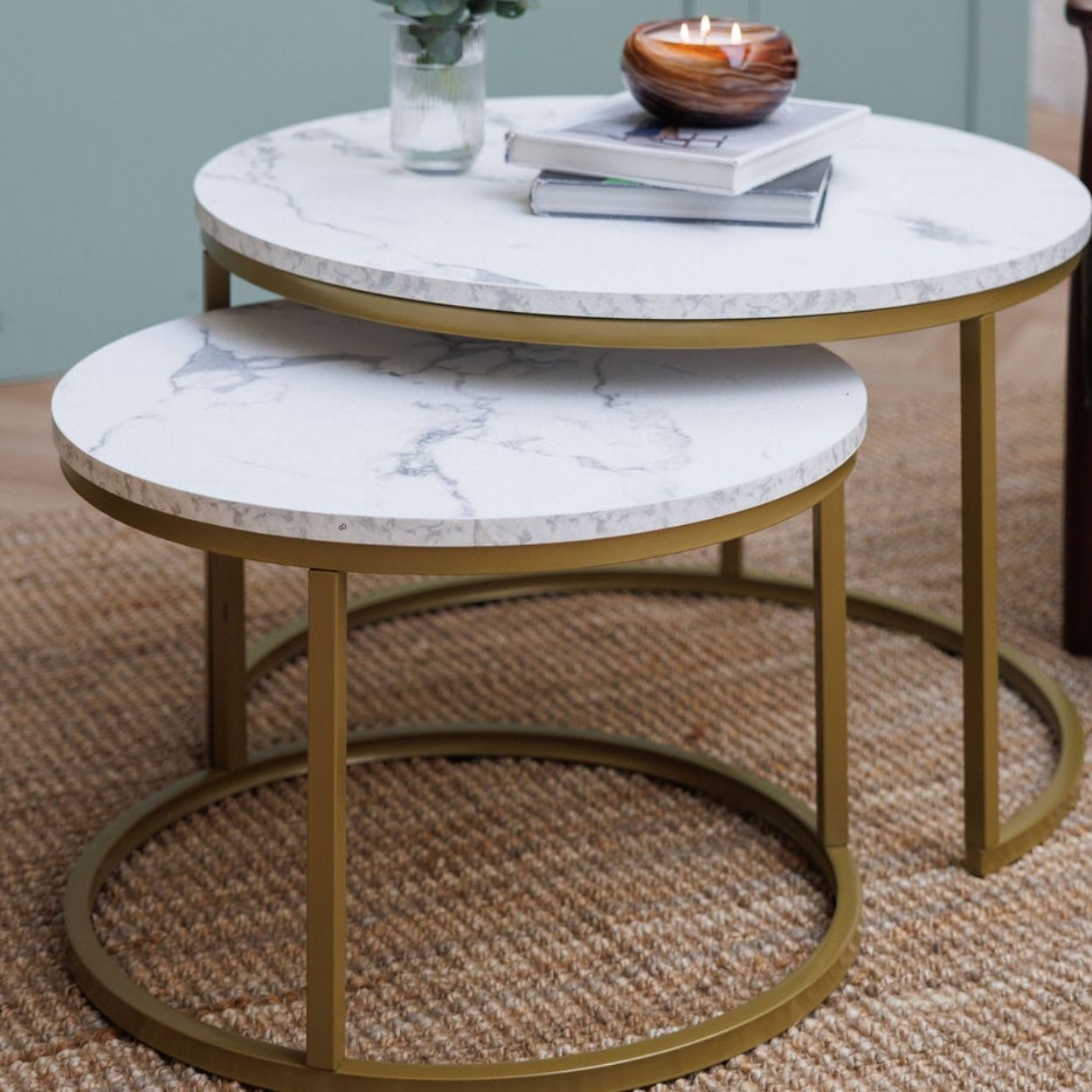 Gold marble effect Coffee table