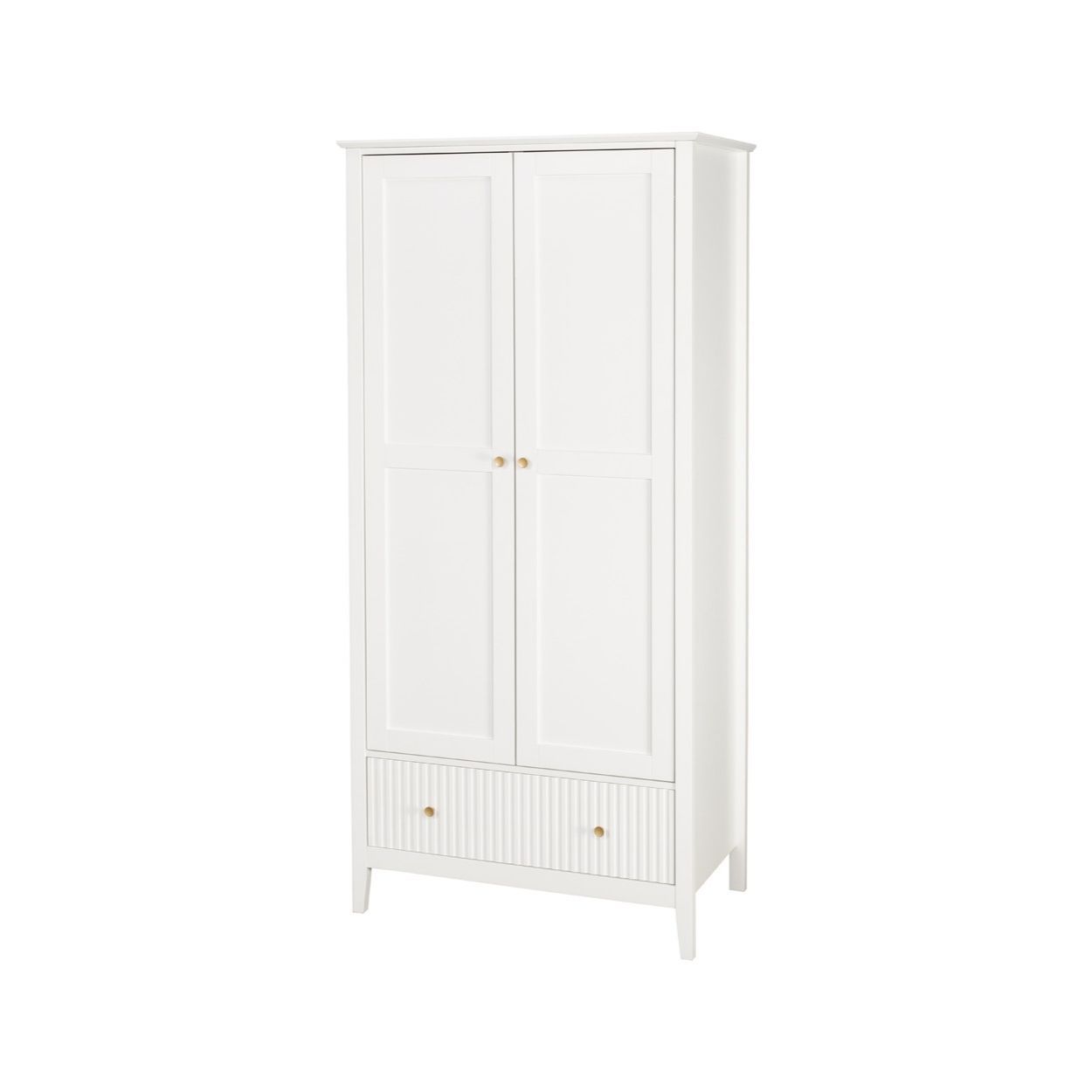 Florence White Panel Wardrobe