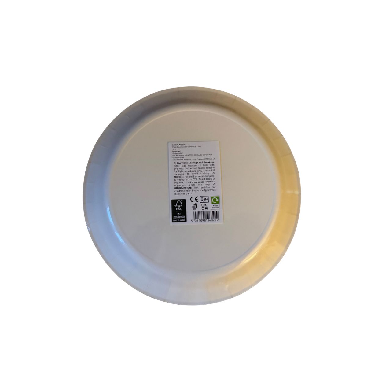 Communion Plate Gold 22cm 10pcs