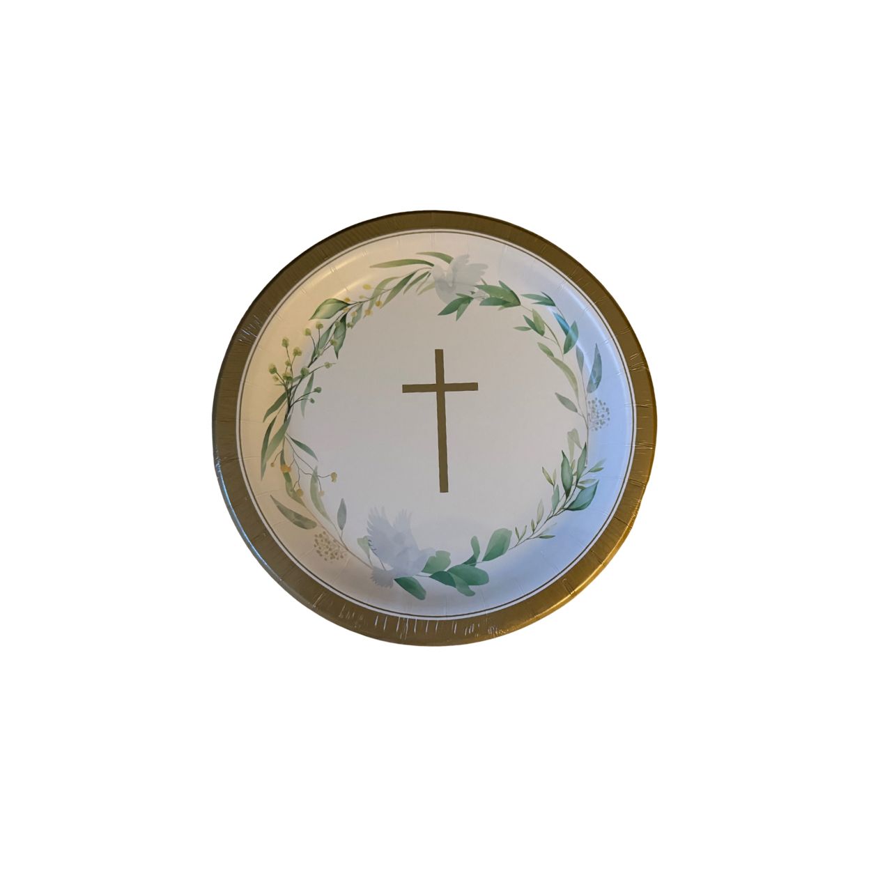 Communion Plate Gold 22cm 10pcs