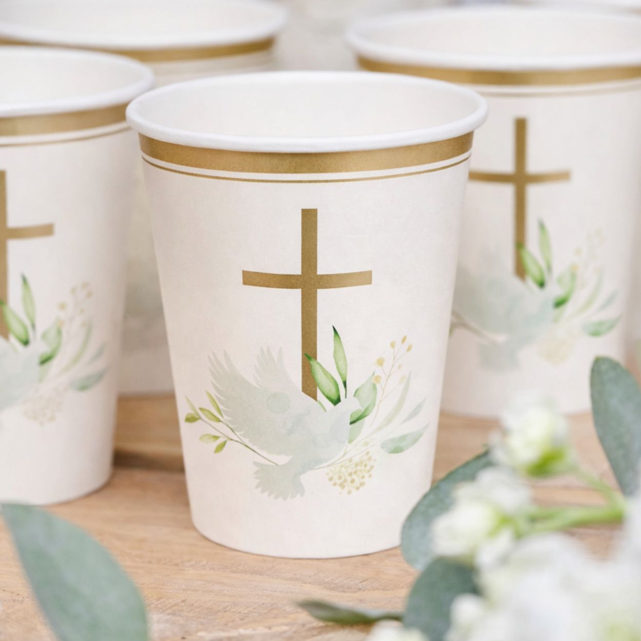 Communion Cup Gold 260ml 10pcs